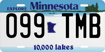 MN license plate 099TMB