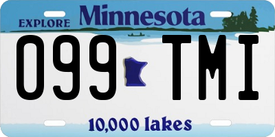 MN license plate 099TMI