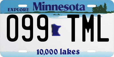 MN license plate 099TML