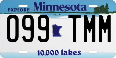 MN license plate 099TMM