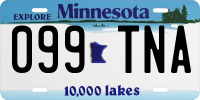 MN license plate 099TNA