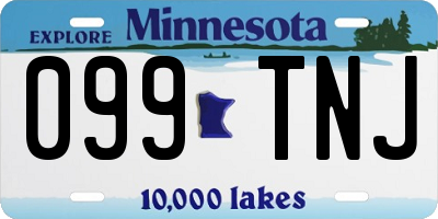 MN license plate 099TNJ