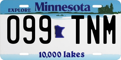 MN license plate 099TNM