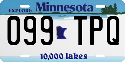 MN license plate 099TPQ