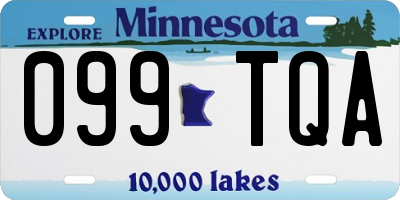 MN license plate 099TQA