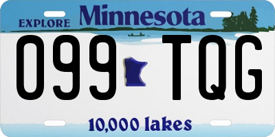 MN license plate 099TQG