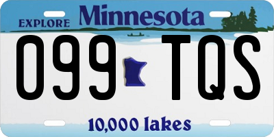 MN license plate 099TQS