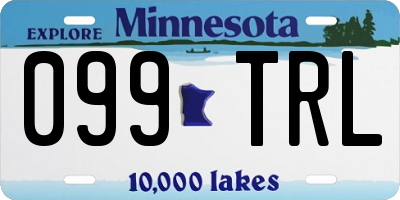 MN license plate 099TRL