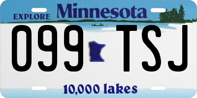 MN license plate 099TSJ