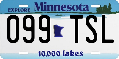 MN license plate 099TSL
