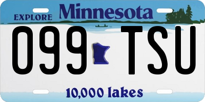 MN license plate 099TSU