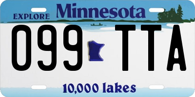 MN license plate 099TTA