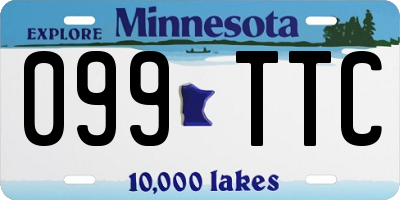 MN license plate 099TTC
