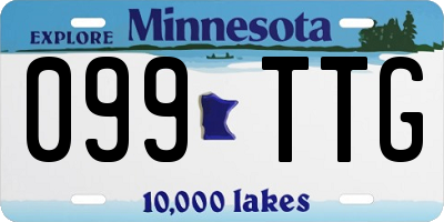 MN license plate 099TTG