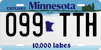 MN license plate 099TTH