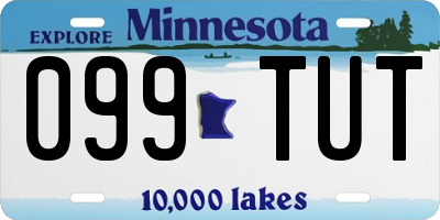MN license plate 099TUT