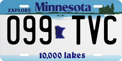 MN license plate 099TVC