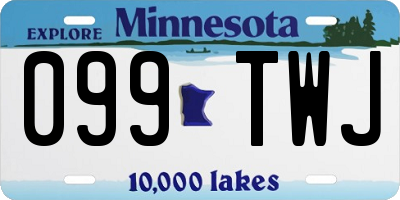 MN license plate 099TWJ