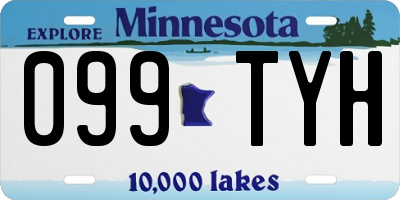 MN license plate 099TYH