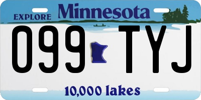 MN license plate 099TYJ