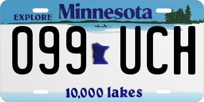 MN license plate 099UCH