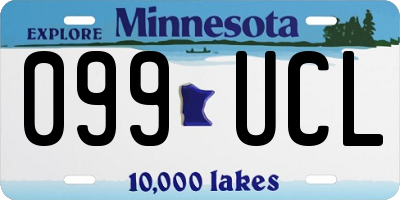MN license plate 099UCL