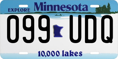 MN license plate 099UDQ