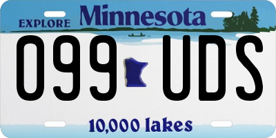 MN license plate 099UDS