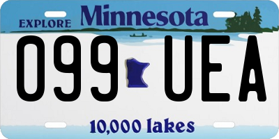 MN license plate 099UEA