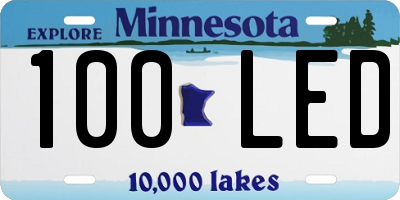 MN license plate 100LED