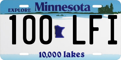 MN license plate 100LFI