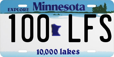MN license plate 100LFS