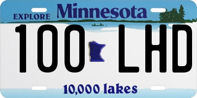 MN license plate 100LHD