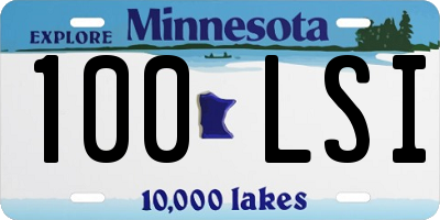 MN license plate 100LSI