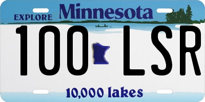 MN license plate 100LSR