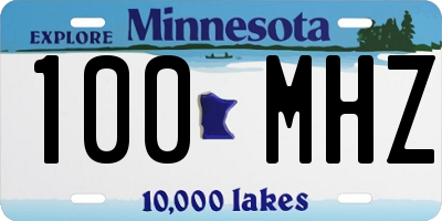 MN license plate 100MHZ