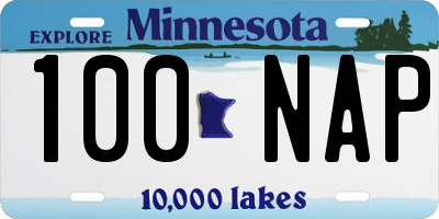 MN license plate 100NAP