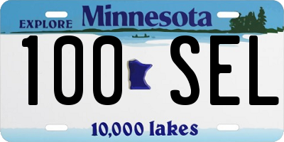 MN license plate 100SEL