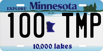 MN license plate 100TMP