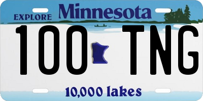 MN license plate 100TNG