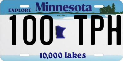 MN license plate 100TPH