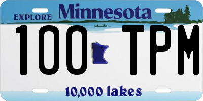MN license plate 100TPM