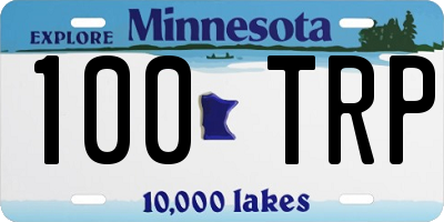 MN license plate 100TRP