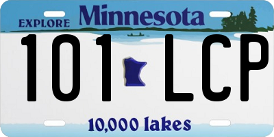 MN license plate 101LCP