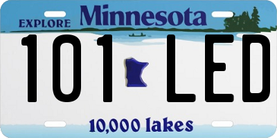MN license plate 101LED