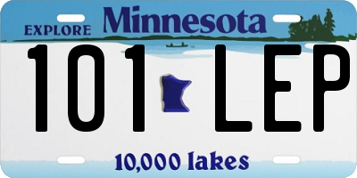 MN license plate 101LEP
