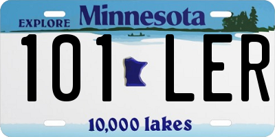 MN license plate 101LER