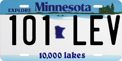 MN license plate 101LEV