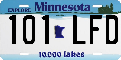 MN license plate 101LFD