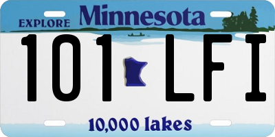 MN license plate 101LFI